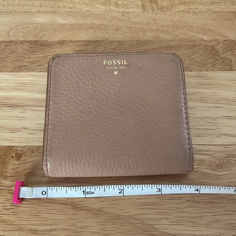 Fossil Sydney Bifold‎ Wallet Credit Card Case Leather Tan Camel 1954